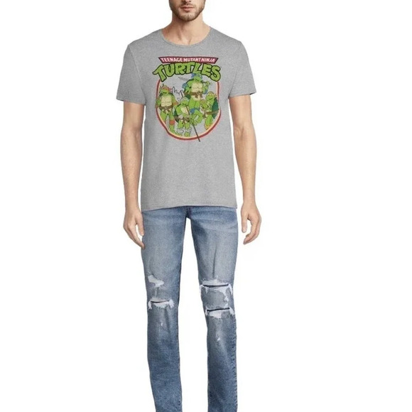 NWT Nickelodeon Men’s Size Large Teenage Mutant Ninja Turtles Graphic Tee Shirt - Picture 2 of 7